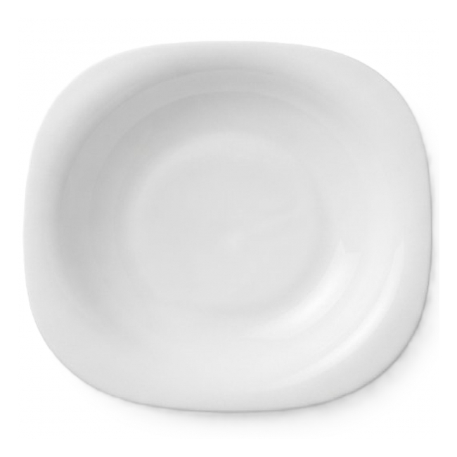 Set 6 Farfurii Patrate Adanci Opal Alb 20.8x20.8x3.5cm 300ml 6xOPSP210 JGR