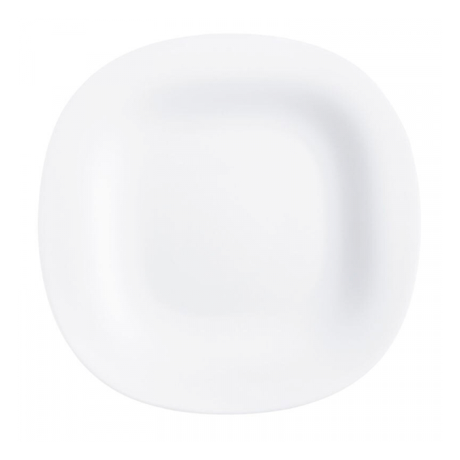 Set 6 Farfurii Patrate Intinse din Opal Alb 26cm DNC40089