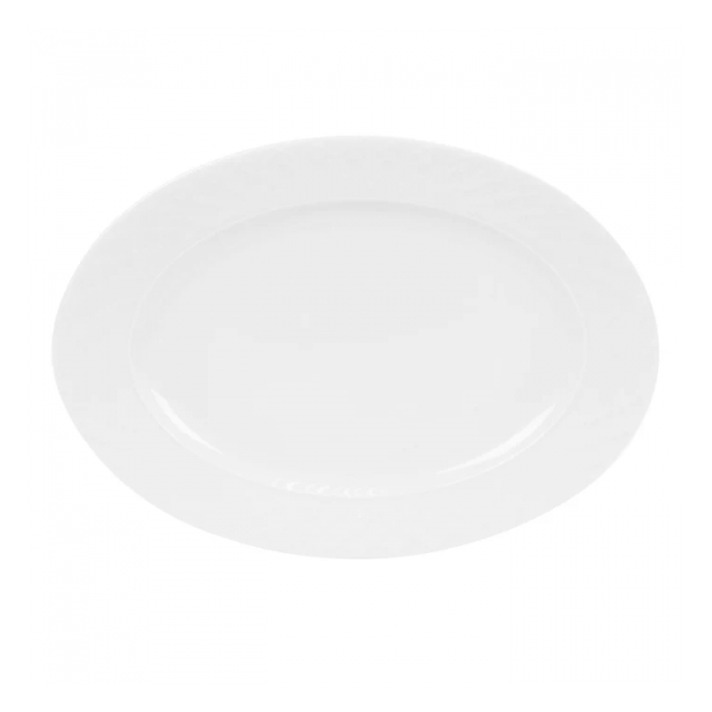 Set 6 Platouri ovale Opal Clasic Alb 35cm DNC63967