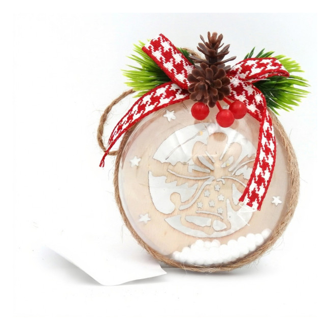 Set 6 Globuri Luminoase Brad 8cm DIV.Modele SD-00375 WEI DNC59375