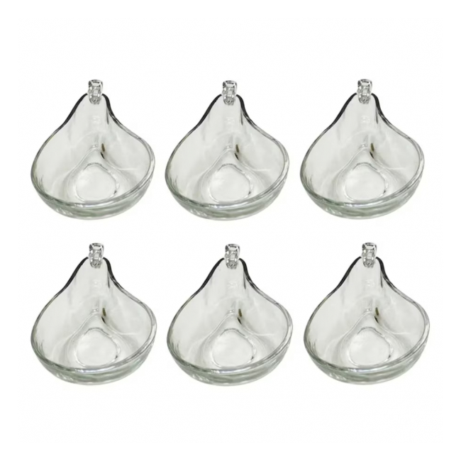 Set 6 Mini Boluri sticla forma Para 165ml 15x10x4.5cm Kaveh BL7162GCL CNN40447