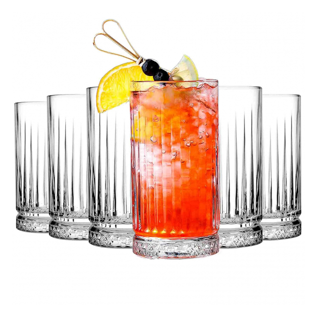 Set 12 Pahare Apa din Sticla 300ml Mansoura Glass Elusia CNN49700