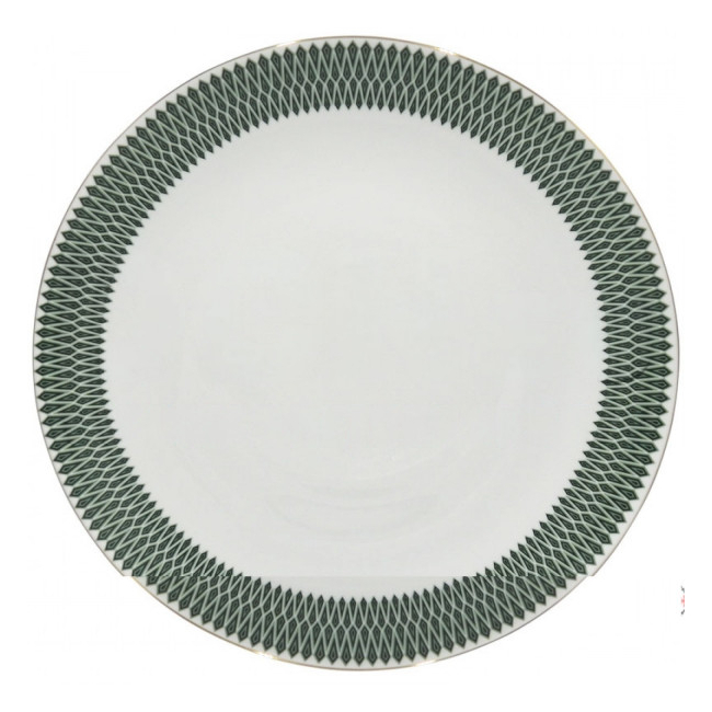 Set 6 Platouri Rotunde Opal Decor Verde Mirage 32.5cm GRM325 DNC64036