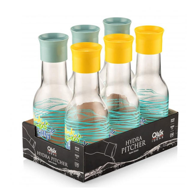 Set 6 Carafe Sticla Apa Limonada 6 x 1l Grunberg Qlux C00185