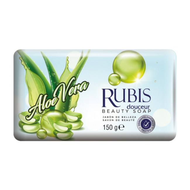 Set 6 Sapunuri solide 6x150g Rubis Aloe Vera CNN50824 DNC
