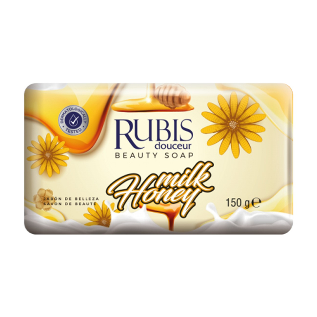 Set 6 Sapunuri solide 6x150g Rubis Lapte si Miere CNN43844