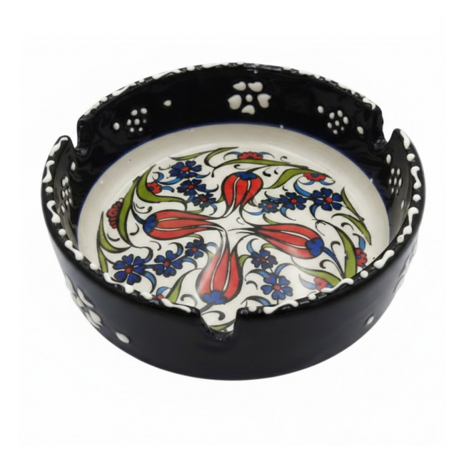 Set 6 Scrumiere Ceramica Pictate Manual 8cm TK-20864 DNC67338