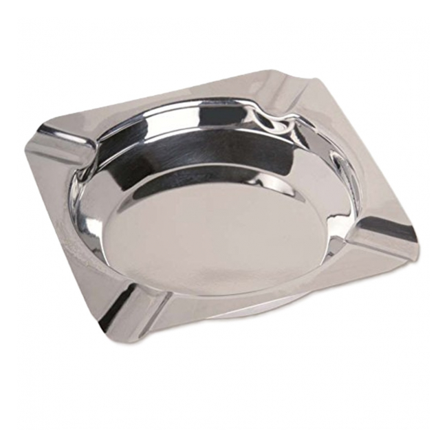 Set 6 Scrumiere rotunde din Inox 12cm Grunberg IAT06