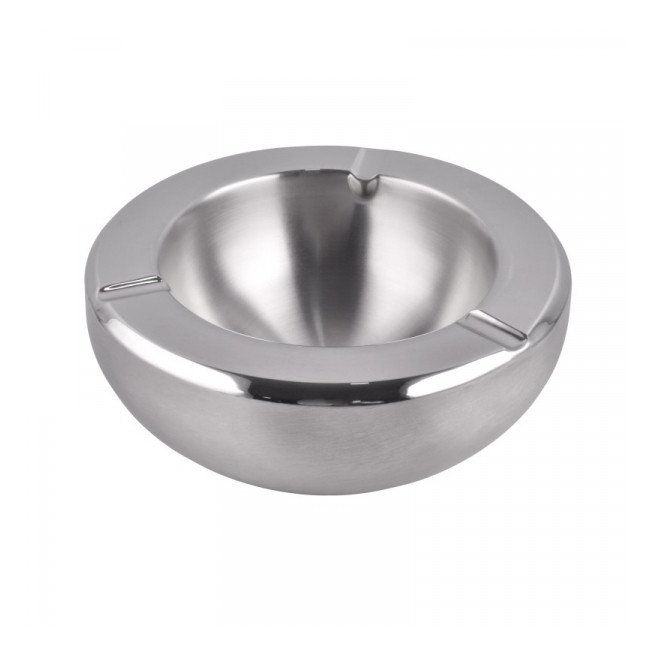 Set 6 Scrumiere rotunde Inox pereti dubli 14cm Grunberg IAT11