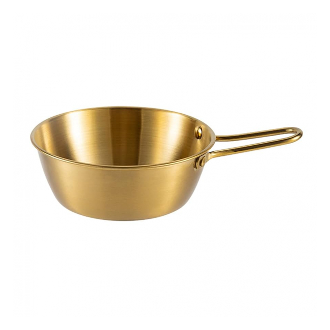 Set 6 Sosiere aurii cu maner metal 11cm WEI A-15622 DNC60257