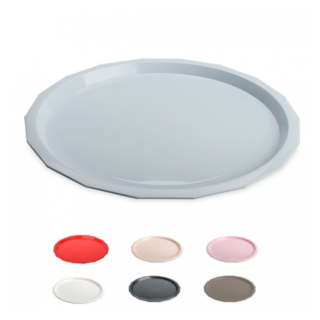 Set 6 Tavi Rotunde 30cm Servire Cafenea Diverse Culori DNC20563