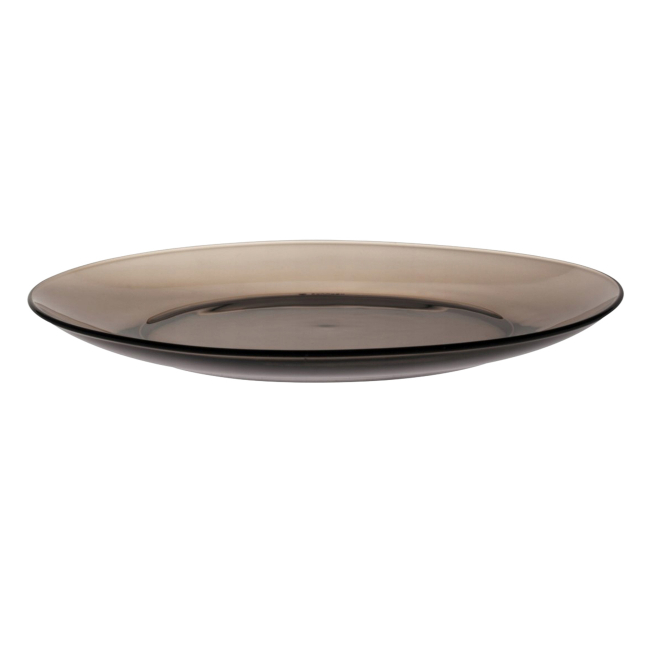 Set 6 Farfurii Intinse sticla Fume Duralex 23.5cm CNN2526