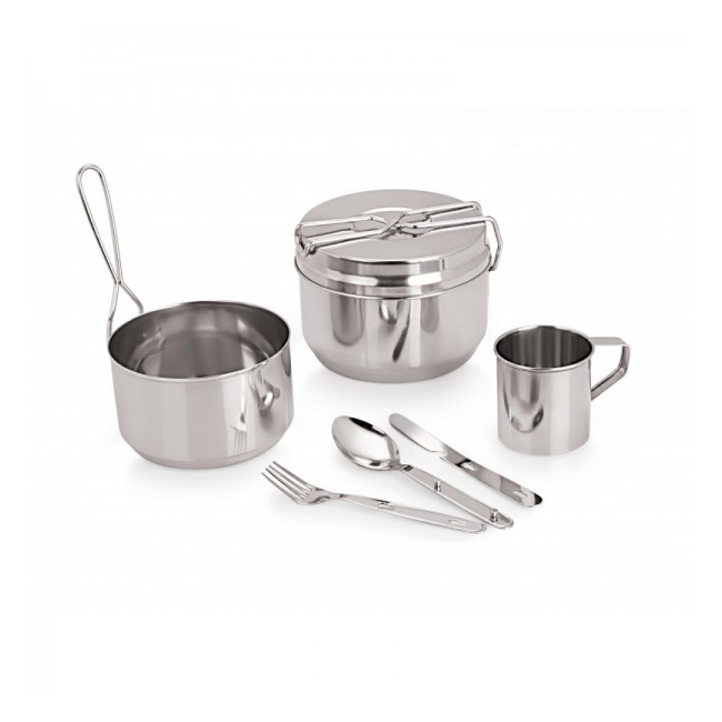 Set 7 Piese inox pentru picnic si camping Grunberg IGR3081