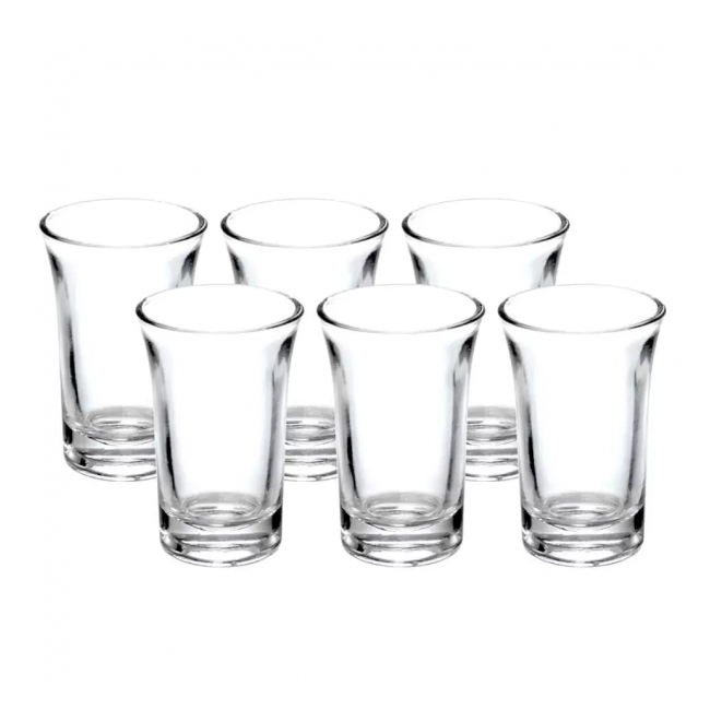 Set 24x6 144 Pahare pentru Shoturi din Sticla 40ml Verona Vidrex Funda