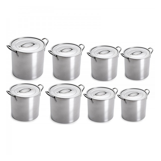 Set 8 Oale Inox cu Capace Inox Grunberg SP8