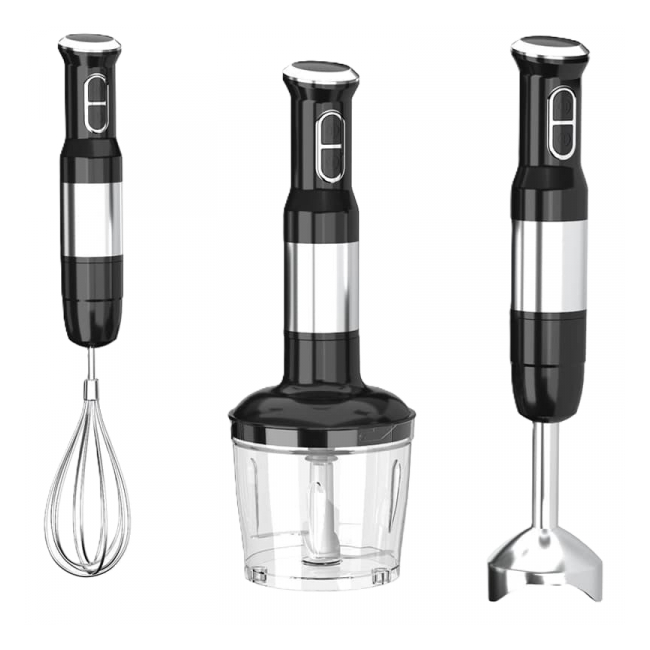 Set blender de mana 4in1 800W MultiStick Inox Accesorii Incluse BL502 SNH