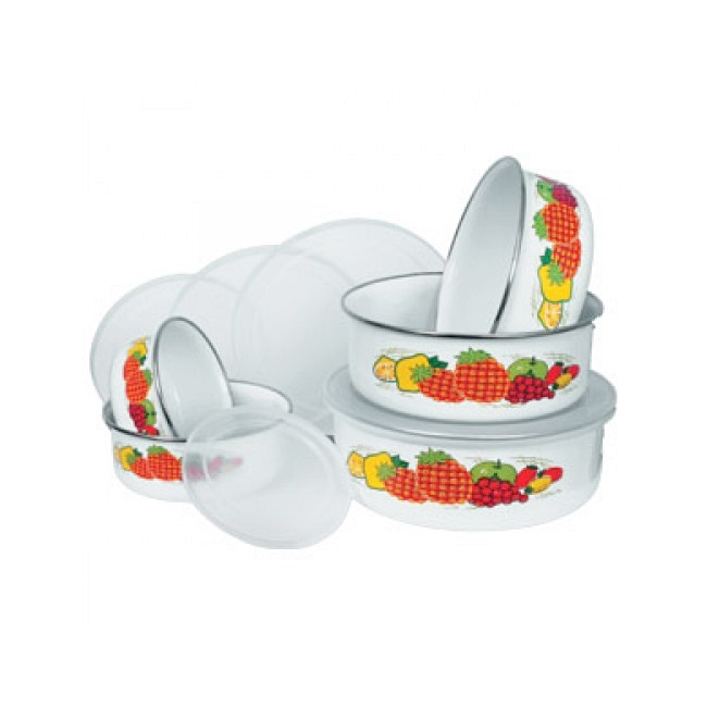 Set 5 Caserole Email cu 5 Capace Plastic SN2014