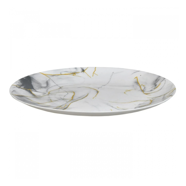 Serviciu de Masa 3x6piese 18 Farfurii Opal Rotund Model Gold Marble DNC65474