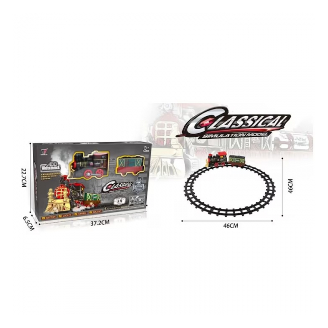 Set de Trenulet Electric cu aburi accesorii cale ferata 2055-4 CWT