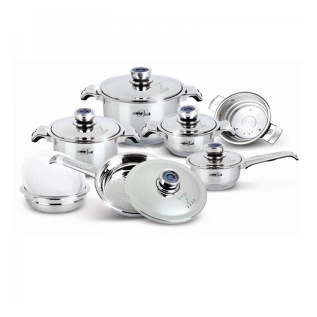 Set de vase inox Barton Steel BS4117 17 piese