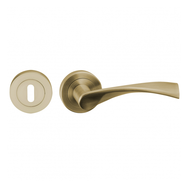 Set manere Milano cu rozeta cheie inclusa bras antique Yale MNR2796