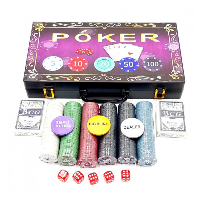 Set Poker 300 Chipuri Marcate Valoric Cutie Plastic