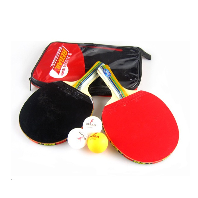 Set Tenis de Masa 2 Palete si 3 Mingi Ping-Pong cu Husa
