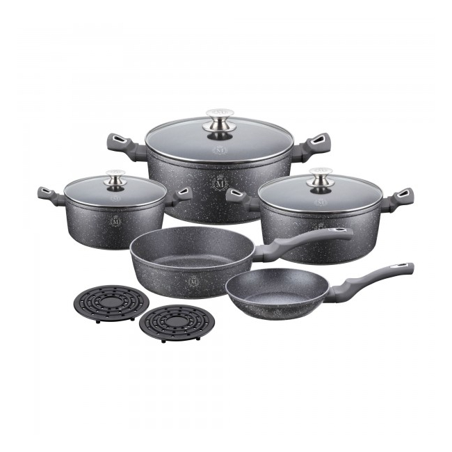 Set Vase Aluminiu Interior Granit 10 Piese Meisterklasse MK1012