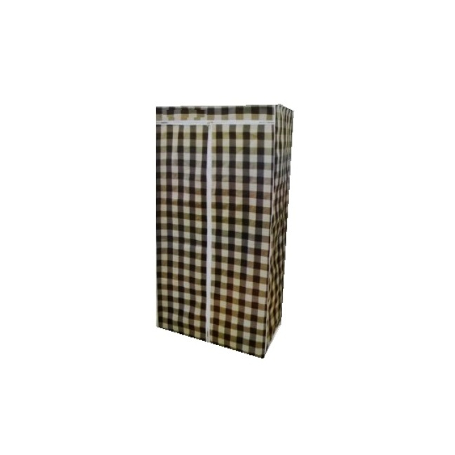 Sifonier portabil din Material Textil Carouri 75x45x160cm E004