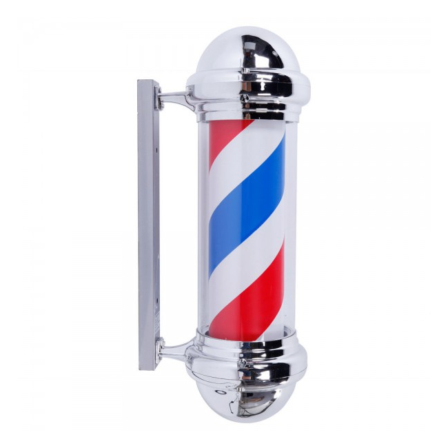 Sigla Luminoasa Rotativa Salon Frizerie Barber Pole 45cm