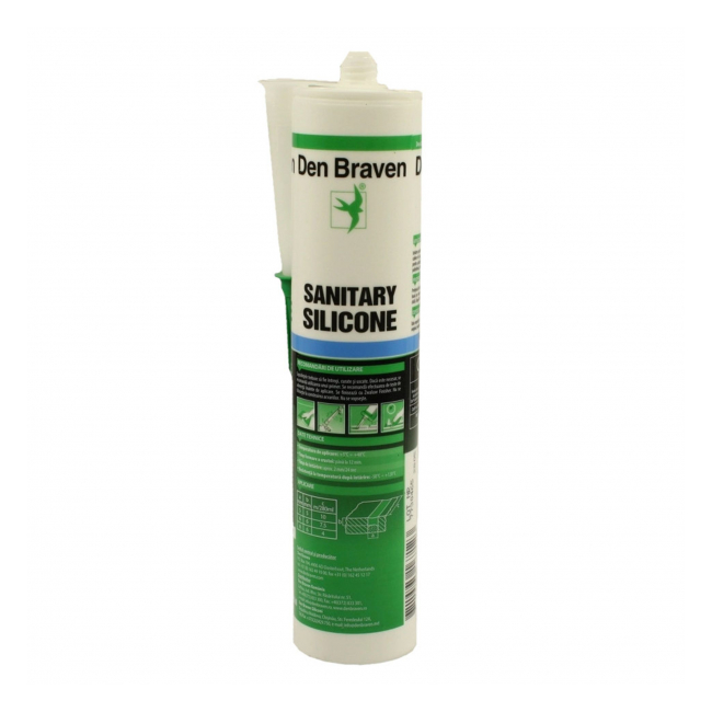 Silicon sanitar Den Braven 280ml alb D12002213