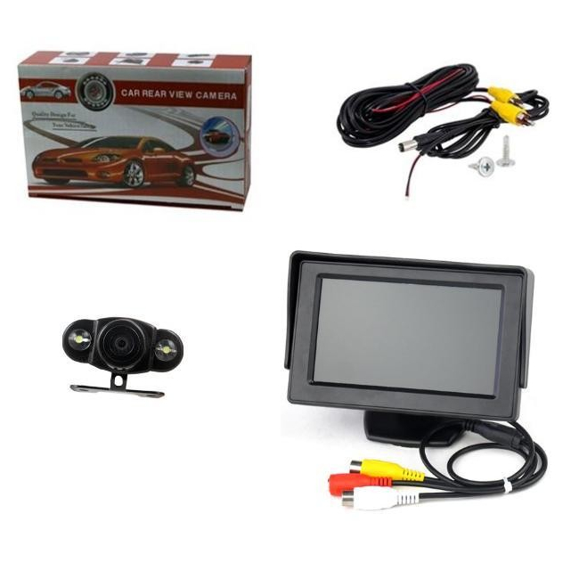 Sistem de parcare auto cu monitor LCD 4.3 Inch si camera video