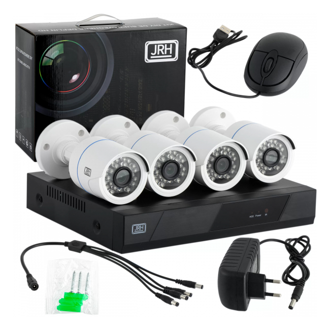 Sistem de Supraveghere CCTV 4 Camere Video HDMI, Aplicatie AHD JRH