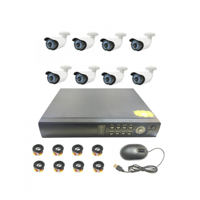 Sistem Supraveghere 8 Camere Video CCTV AHD  Interior Exterior L&Z