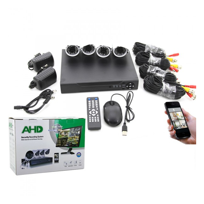 Sistem Supraveghere DVR 4 Camere AHD Security Recording System