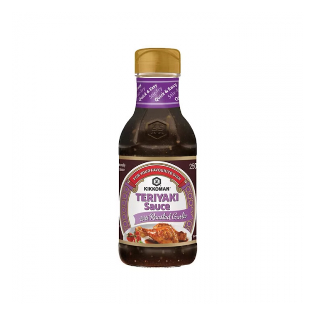 Sos Soia Teriyaki cu usturoi Kikkoman 250ml MLL
