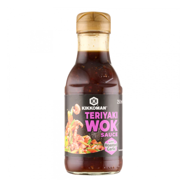 Sos Teriyaki Roasted Garlic cu Usturoi Copt Kikkoman 250ml MLL