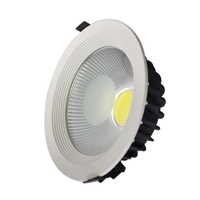 Spot COB LED Incastrabil 30W 8 Inch Rotund 222x80mm 220V Alb Rece 6500K MNR2226