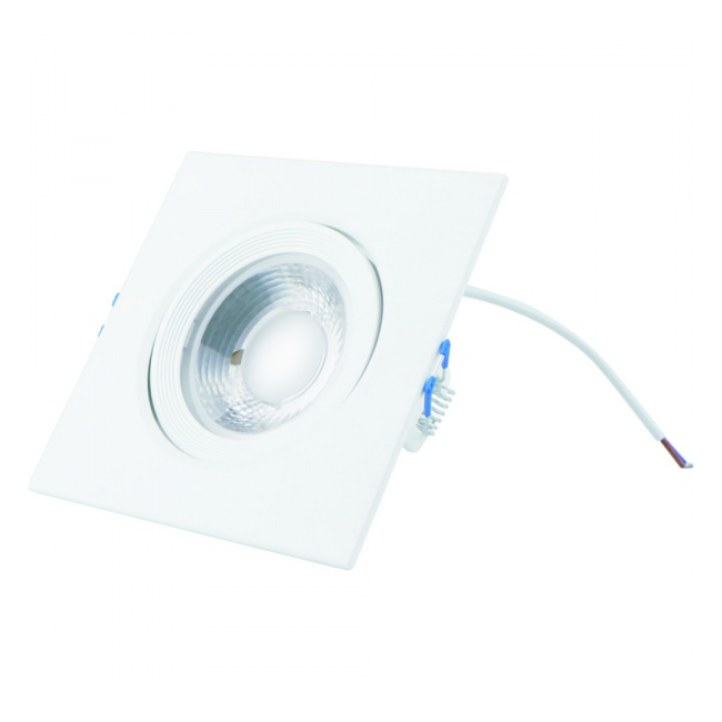 Spot LED COB Patrat alb 95x95x46mm 5W=40W 6500K lumina rece SPN7363
