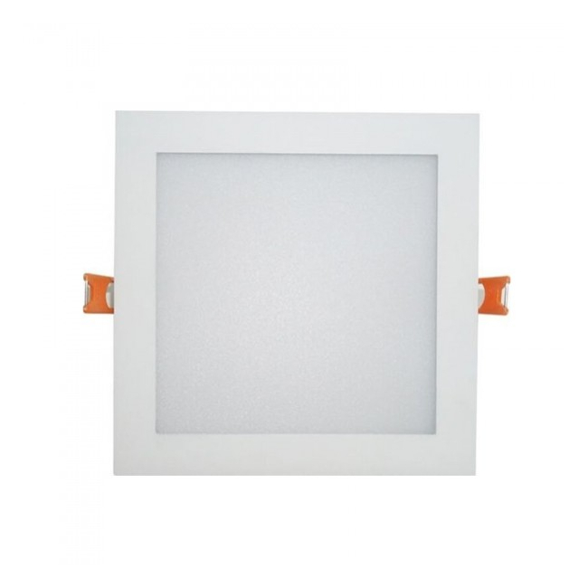 Spot LED Patrat Incastrabil Reglabil 15W 17cm 220V Alb Rece TKO