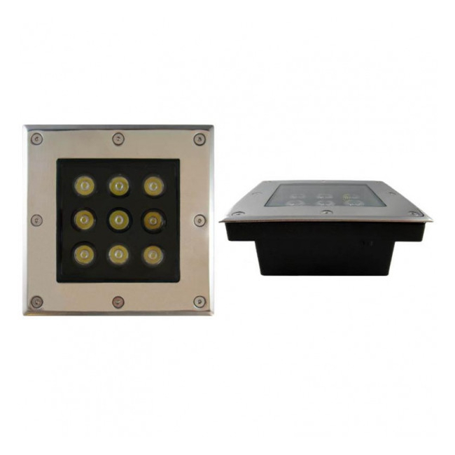 Spot LED Pavaj IP65 9W 6400K 160×160mm (int 154×154mm) MNR3780
