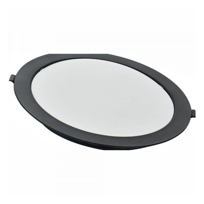 Spot LED Rotund Sole rama neagra 220x25mm 24W 4100K lumina neutra SPN SPN7322BN