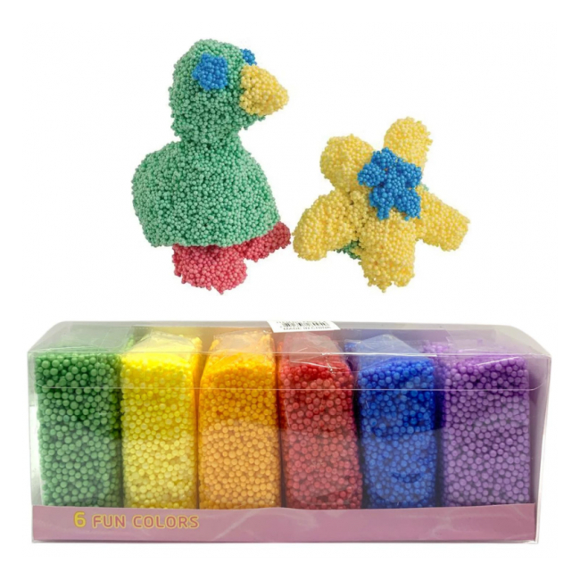 Spuma de Modelat Reutilizabila Foam Putty GRANULE 6 Culori No:42-1 CBC