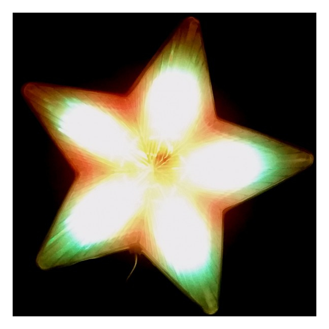 Stea Luminoasa de Craciun 40cm LEDuri Multicolore 220V TO