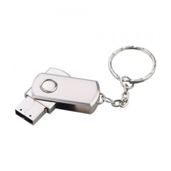 Stick Memorie USB 2.0 16Gb Metalic, tip Breloc Chei