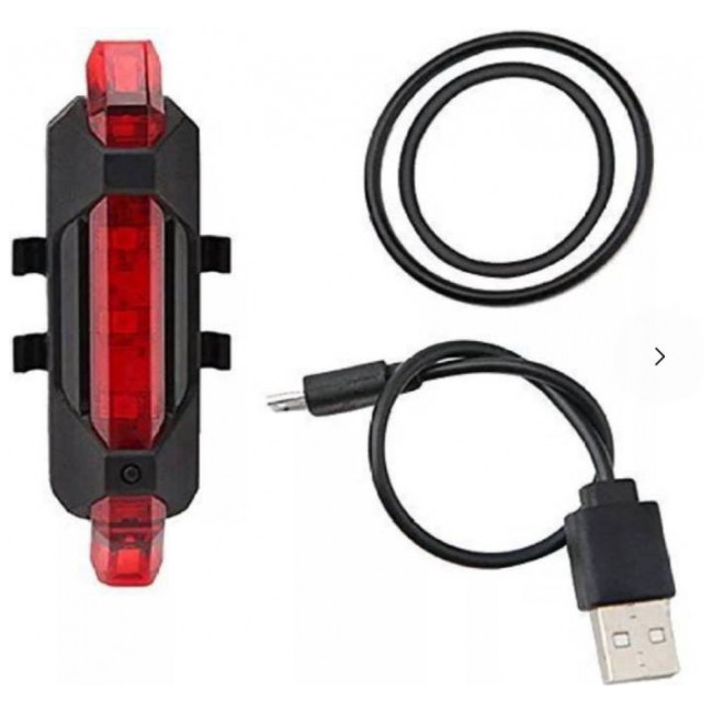 Stop Semnalizare Bicicleta cu 5 LED-uri si incarcare USB 996 BS216