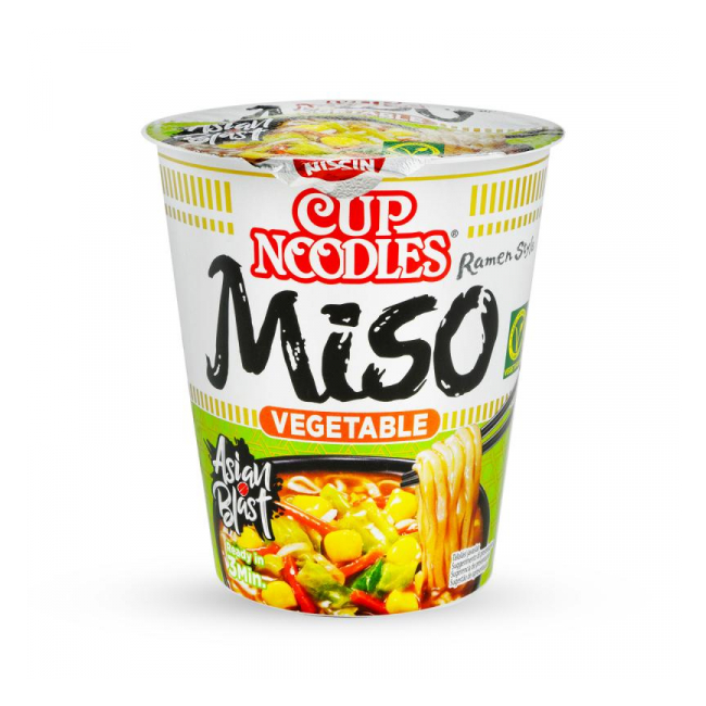 Supa instant noodles Nissin Vegie Miso supa in stil japonez 67g MGR28025