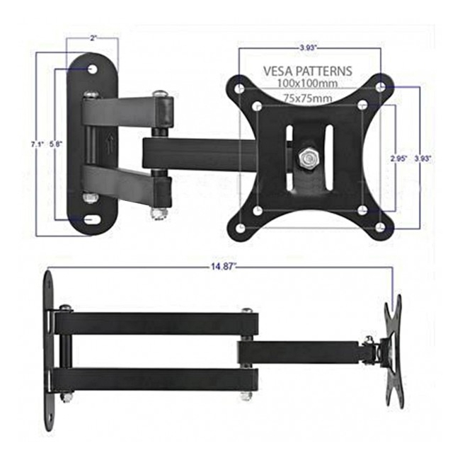 Suport TV LCD Universal Flexibil 66cm HDL118