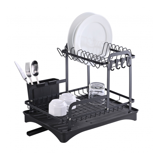 Suport Vase din Otel cu suport tacamuri si ustensile 42.5x30x32cm Grunberg GR3242
