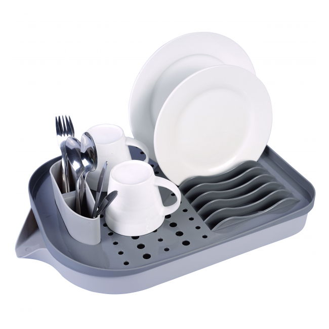 Suport vase plastic cu tava si suport tacamuri 47.5x32.5x12cm Grunberg GR3238